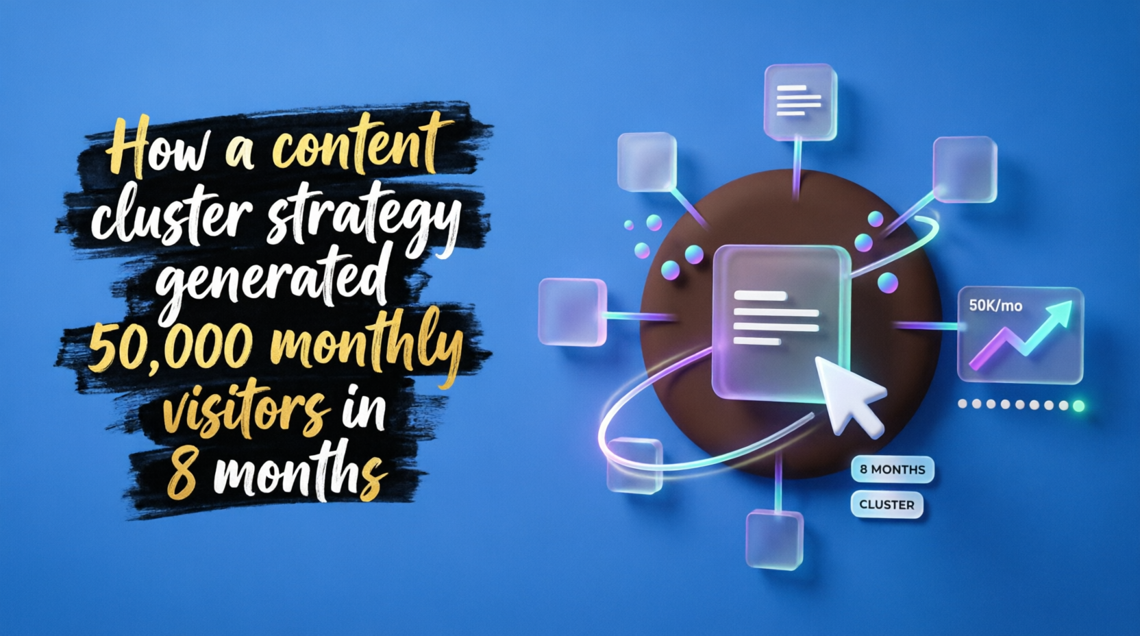 How a content cluster strategy generated 50,000 monthly visitors in 8 months